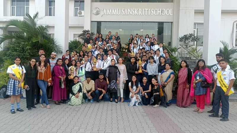 Group of people standing for photograph